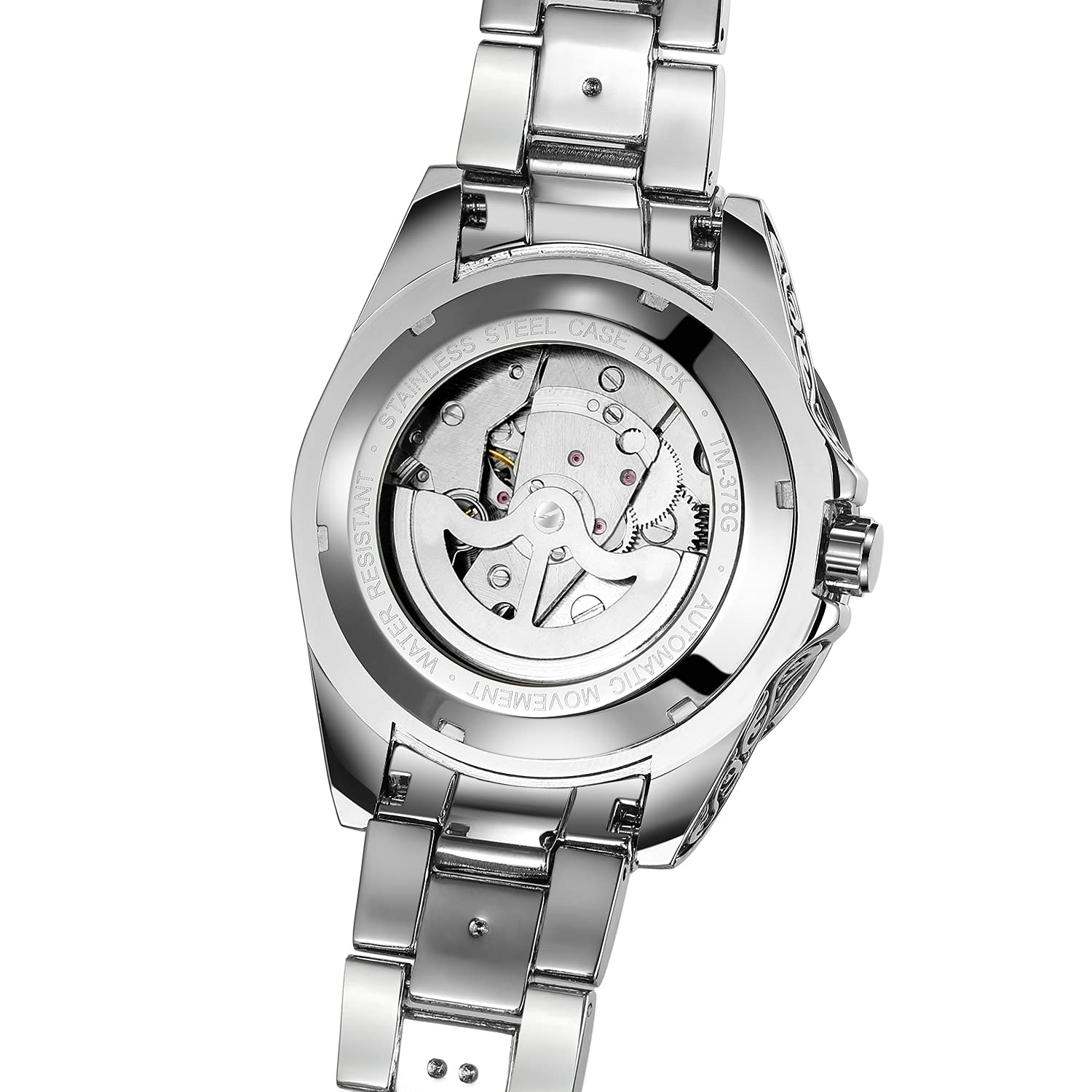 FORSINING Men's Skeleton Automatic Watch - Waterproof Self-Winding Mechanical Wristwatch with Engraved Design | Perfect for Business, Formal Events & Daily Wear