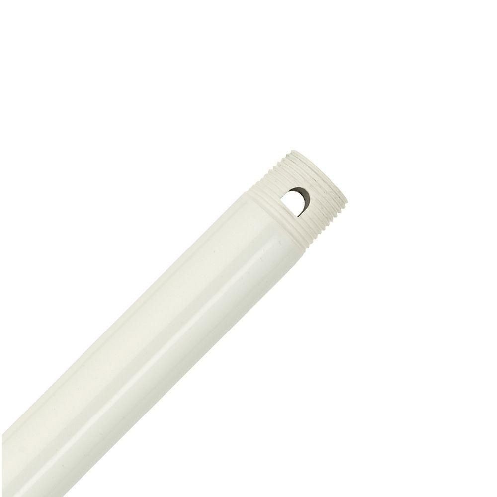 72 Inch White Ceiling Fan Downrod for Quorum Brand Fans - Perfect for High Ceilings in Living Rooms, Bedrooms, and Outdoor Spaces