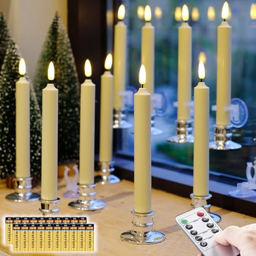 10Pack/8''/Silver Candlestick
