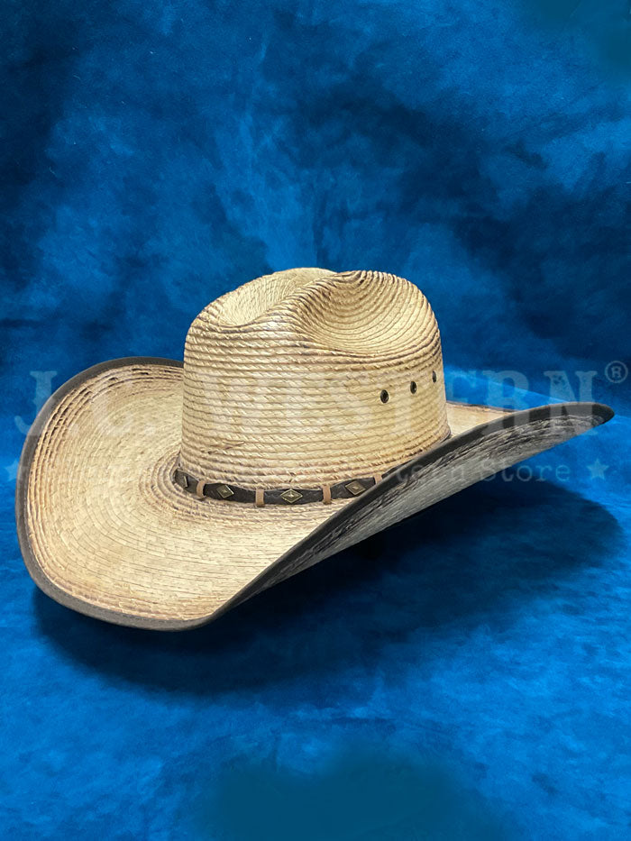 Justin JS1956TRGR44 TRIGGER Bent Rail Straw Cowboy Hat - Tan Western Hat for Men & Women - Perfect for Rodeo, Country Music Festivals & Outdoor Adventures