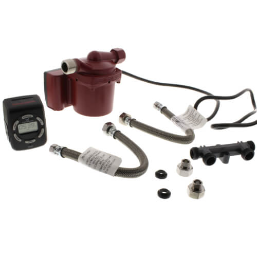 Grundos UP15 10SU7P/LC Stainless Steel Instant Hot Water Circulating Pump with Digital Timer - 1/25 HP, 115V (Model 99452459) - Perfect for Home, Office & Commercial Use to Save Water & Energy