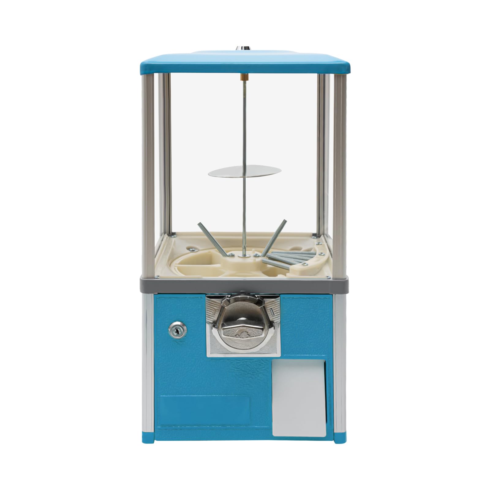 Automatic Gumball Vending Machine for Kids - 25 Cent Coin Operated Mini Candy Dispenser | Perfect for Birthday Parties, Christmas Gifts & School Events (Blue) - Fun Home & Classroom Reward System