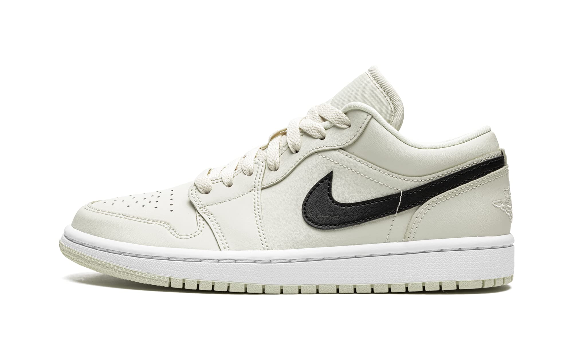 Nike Jordan WMNS Air Jordan 1 Low DC0774 121 Coconut Milk/Black-White Women's Sneakers Size 9.5W - Comfortable Casual Shoes for Women, Perfect for Daily Wear, Gym & Street Style