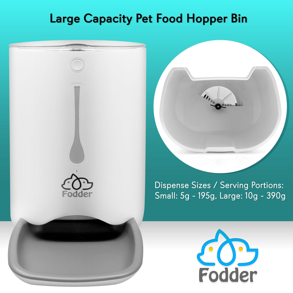 Automatic Pet Food Dispenser - Smart Electronic Dog & Cat Feeder with Timer for Home Use - Perfect for Travel, Work, or Busy Pet Owners