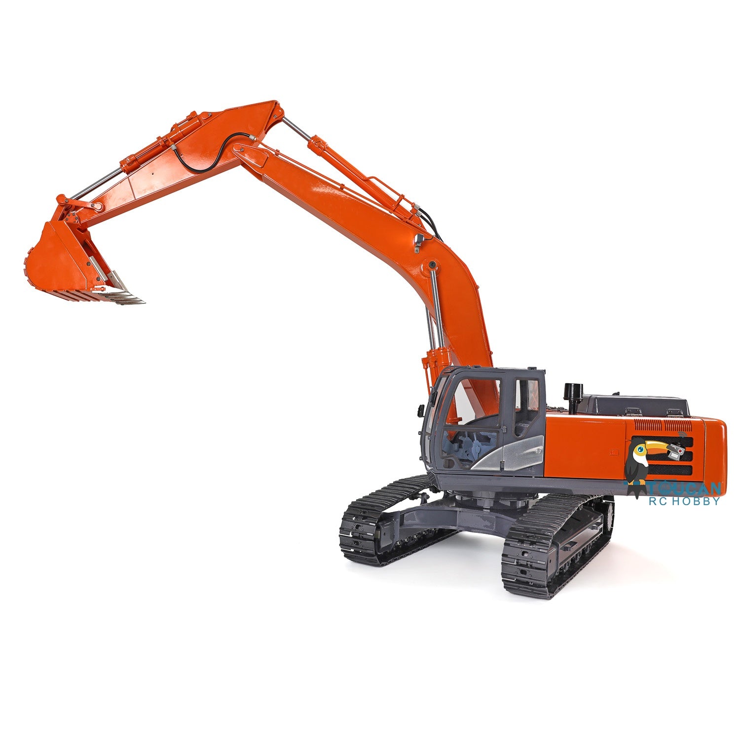 1/12 Scale DIM H3 360 RC Excavator Toy - Metal Hydraulic Construction Vehicle with Tracked Chassis, LED Light System, ESC Motor & Servo Valve - Perfect for Construction Simulation, RC Hobbyists and Collectors