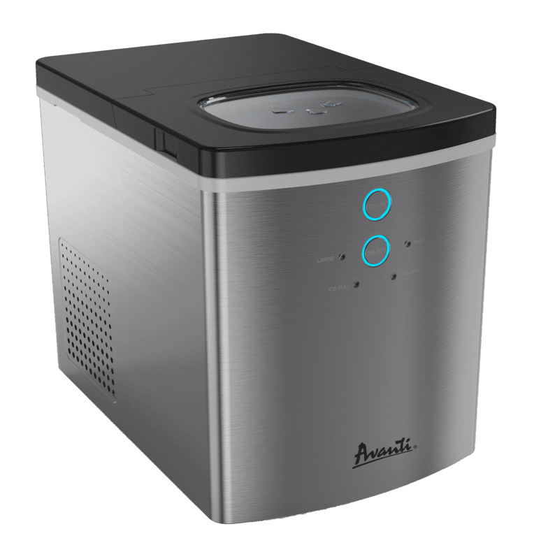 Avanti IM1213SIS Portable Countertop Ice Maker - Fast Ice Making Machine for Home, Office, RV & Parties - Compact & Energy Efficient