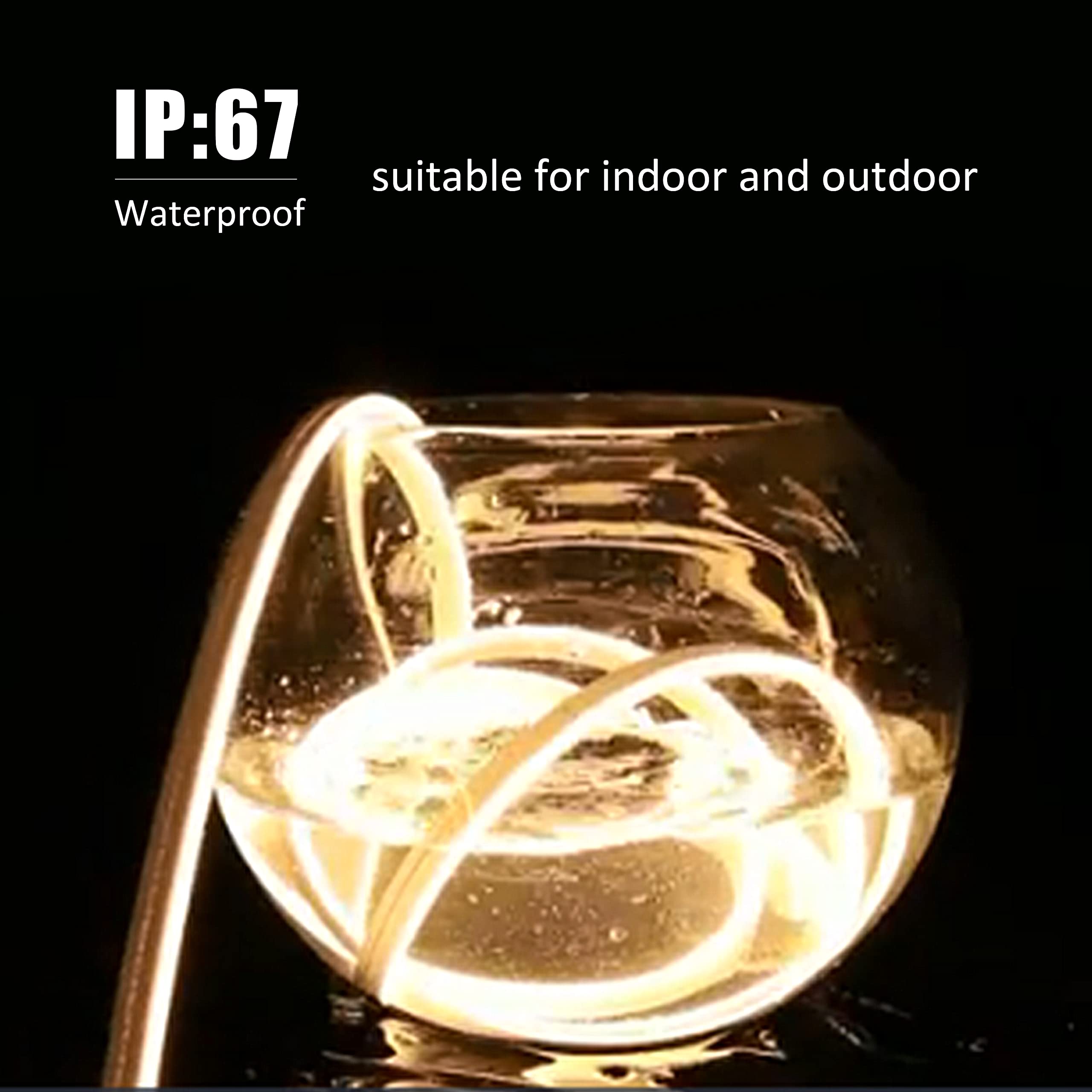 12V Red LED Neon Strip Lights 16.4ft/5m Waterproof Flexible Rope Light - Indoor/Outdoor Home Decor, DIY Projects, Bedroom, Party, Bar, Garden & Landscape Lighting
