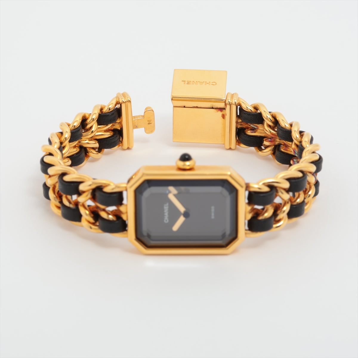 Chanel Première M Black Face Gold Watch - Luxury Women's Wristwatch for Business & Evening Events