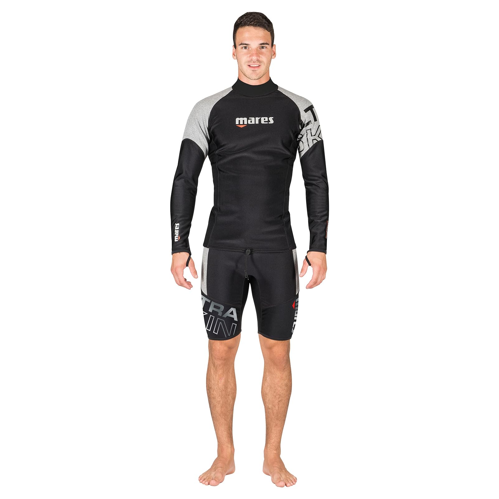 Mares Men's Ultra Skin Long Sleeve Thermal UPF 50+ Diving Shirt - Wetsuit & Dry Suit Base Layer for Scuba Diving, Snorkeling, Surfing & Water Sports