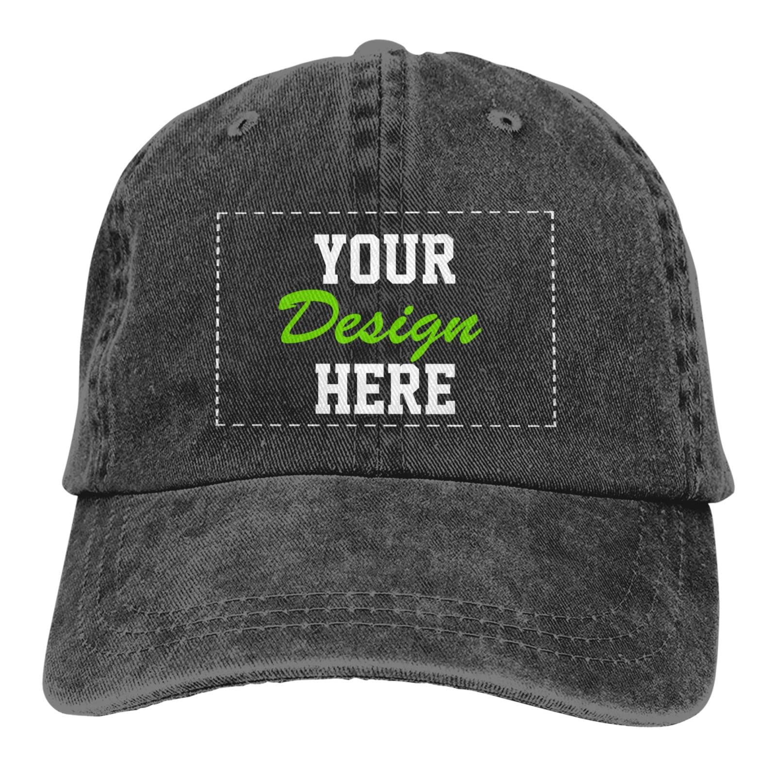 Custom Embroidered Hats with Team Name & Logo - Personalized Cowboy Hats for Men & Women - Design Your Own Customizable Baseball Caps for Sports Teams, Corporate Events & Outdoor Activities