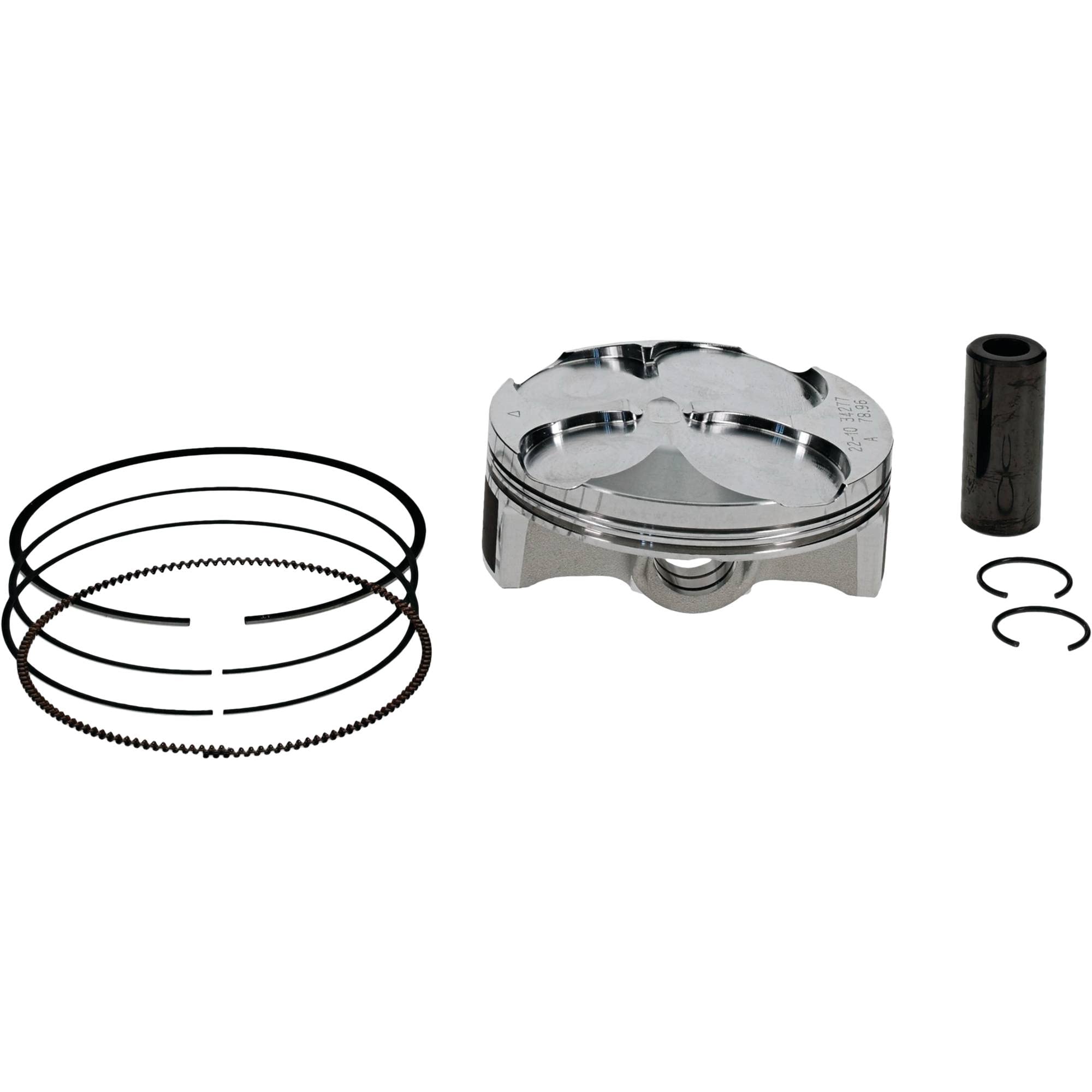 Vertex 24579A Forged High Compression Piston Kit - Compatible with Honda CRF250R & CRF250RX (2022) | 79mm Bore, 250cc Engine | Perfect for Off-Road Racing & Performance Upgrades