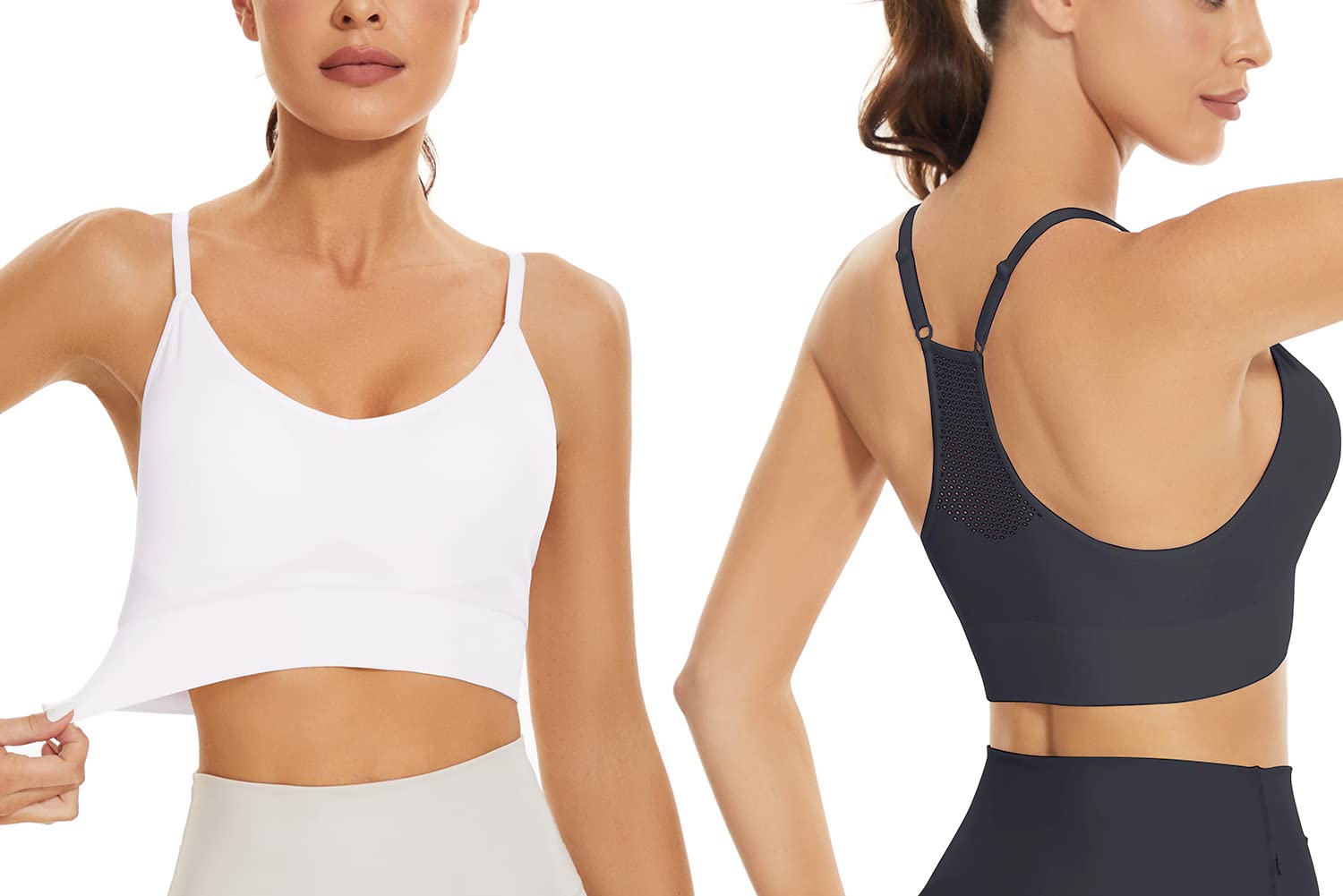 SEGRILA Women's Sports Bra - Padded Racerback Workout Yoga Bras with Adjustable Straps for Running, Gym & Activewear | High Support Comfort for Fitness & Daily Wear