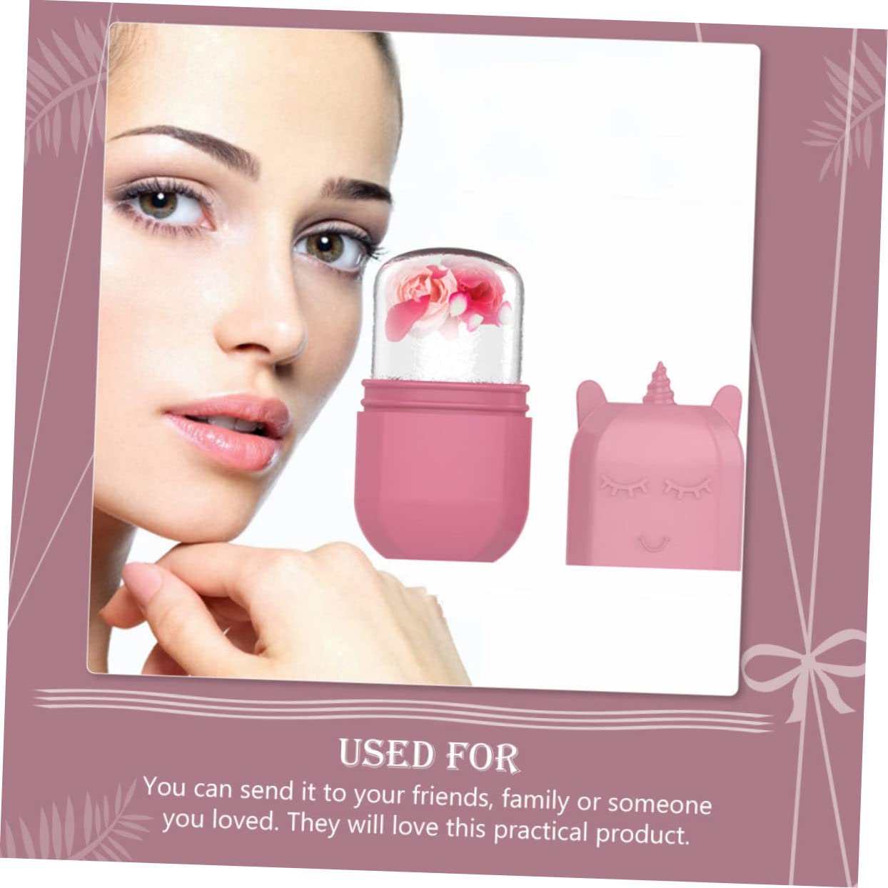 Unicorn Ice Roller for Face - Silicone Ice Face Massager & Beauty Tool with Ice Tray - Reduce Puffiness, Soothe Skin & Refresh Eyes - Perfect for Morning Routine & Post-Workout Skin Care