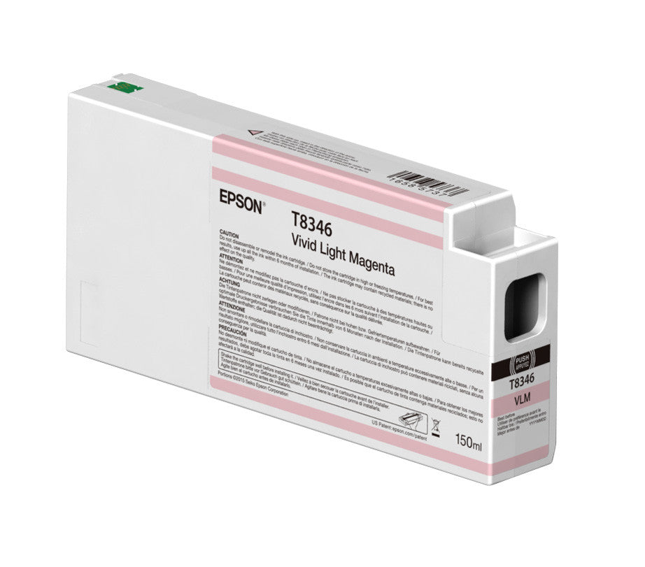 Epson T834600 P6000/P7000/P8000/P9000 Ultrachrome HD Ink Cartridge - 150ml Vivid Light Magenta - High-Quality Photo Printing for Professional Photographers & Graphic Designers