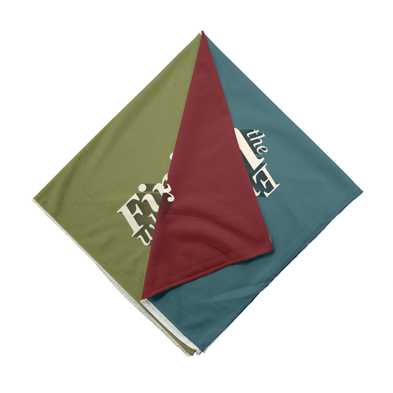 Ambesonne Unisex Bandana - 'Love More Worry Less' Printed Head & Neck Scarf for Men & Women | Perfect for Outdoor Activities, Music Festivals, and Casual Fashion