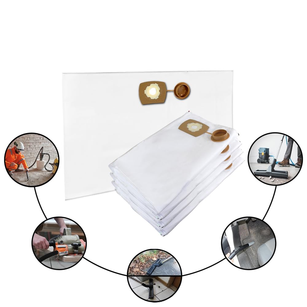 10-Pack Nilfisk Alto Attix 30/21 Professional Vacuum Cleaner Replacement Bags - Compatible with Professional Vacuum Cleaners - Perfect for Home, Office & Commercial Cleaning