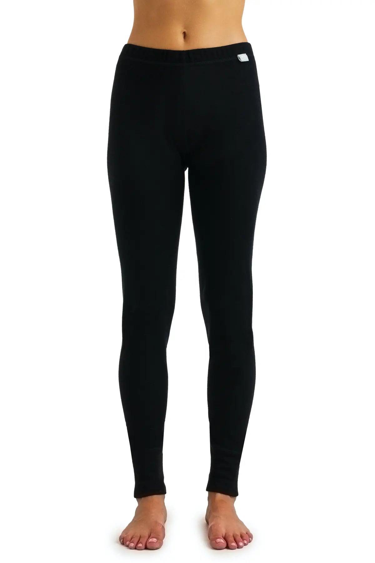 Premium Women's Merino Wool Pants 320 - Soft & Warm Winter Trousers for Outdoor Hiking, Travel & Casual Wear - Black