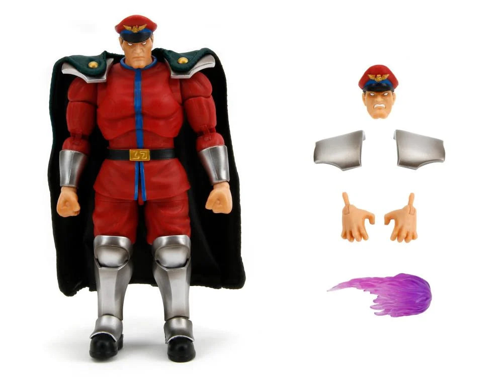 Ultra Street Fighter II: The Final Challengers M. Bison Action Figure - Collectible Video Game Character Toy for Fighting Game Fans - Perfect for Display, Gifts, and Gaming Room Decor