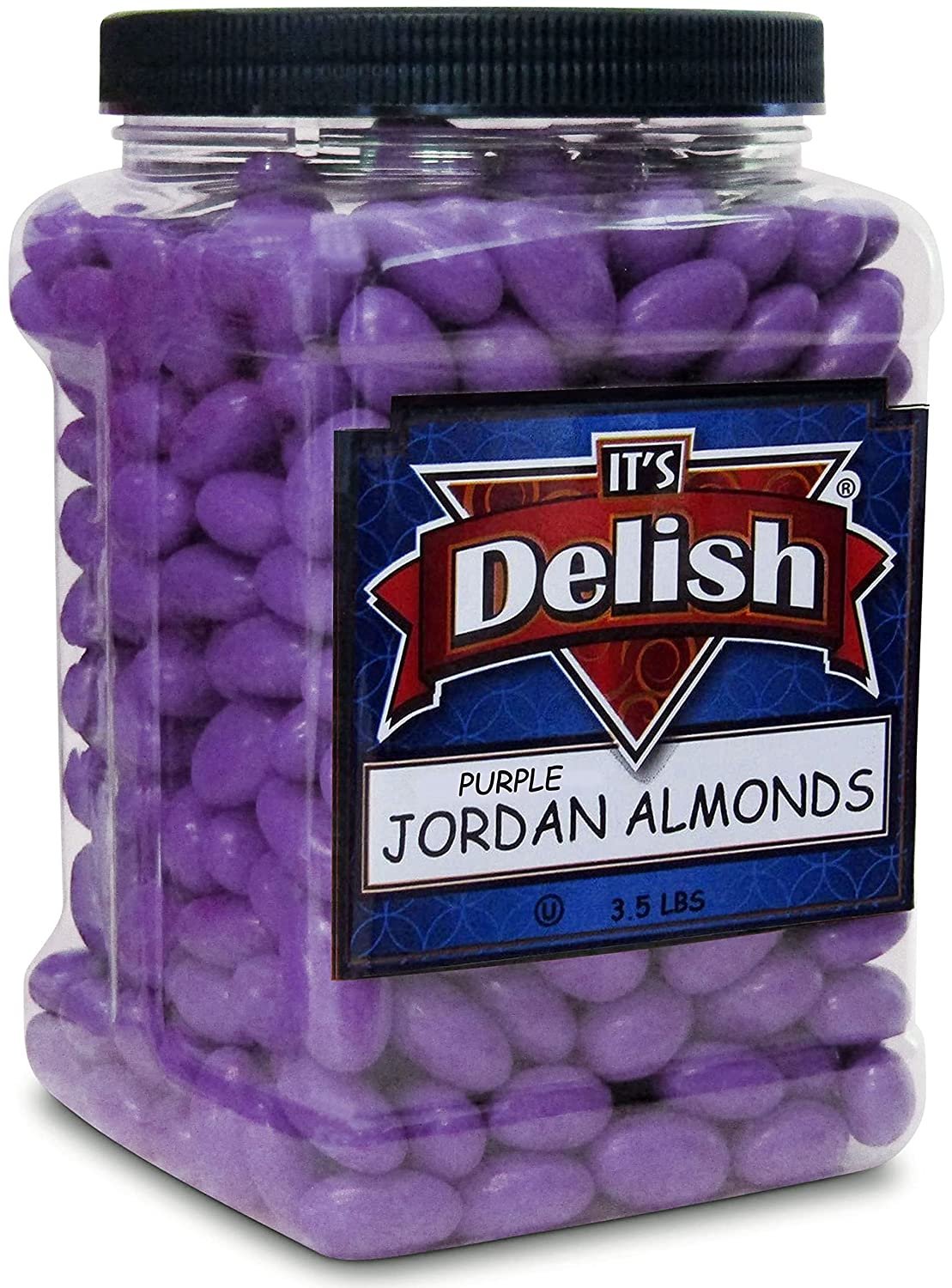 Premium Purple Jordan Almonds - 3.5 lbs Bulk Size for Weddings, Parties & Gift Giving - Delicious Confectionery Treats