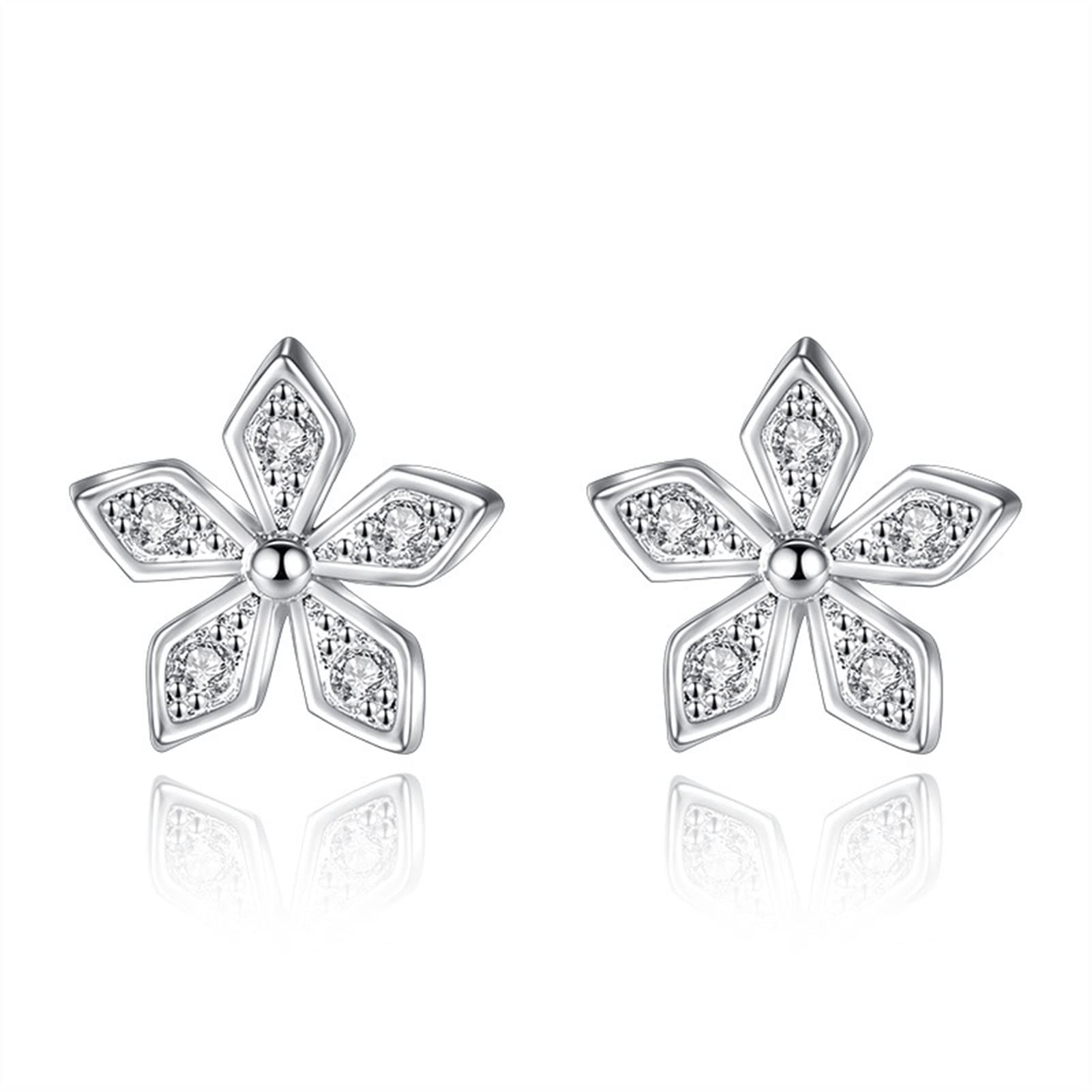 Fashion Leaf Flower Earrings for Women - Trendy Party Jewelry & Elegant Everyday Accessories - Perfect for Weddings, Date Nights, and Special Occasions