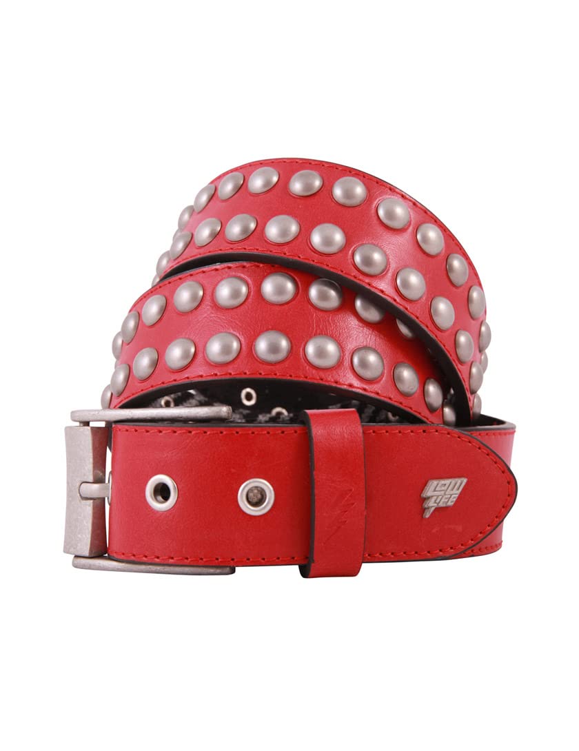 Lowlife Sphere Belt - Red | Stylish Adjustable Waist Belt for Men & Women | Perfect for Casual Outfits, Streetwear & Fashion Accessories
