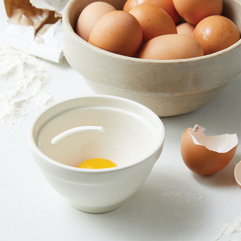 Premium Stoneware Egg Separator - Efficient Yolk & White Separator for Baking & Cooking - Perfect for Chefs, Bakers & Home Cooks