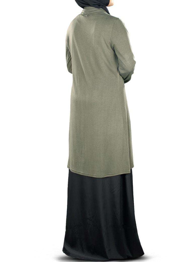 Haneefa Women's Jersey Cardigan - Soft Long Sleeve Open Front Knit Sweater for Casual Wear, Office & Layering
