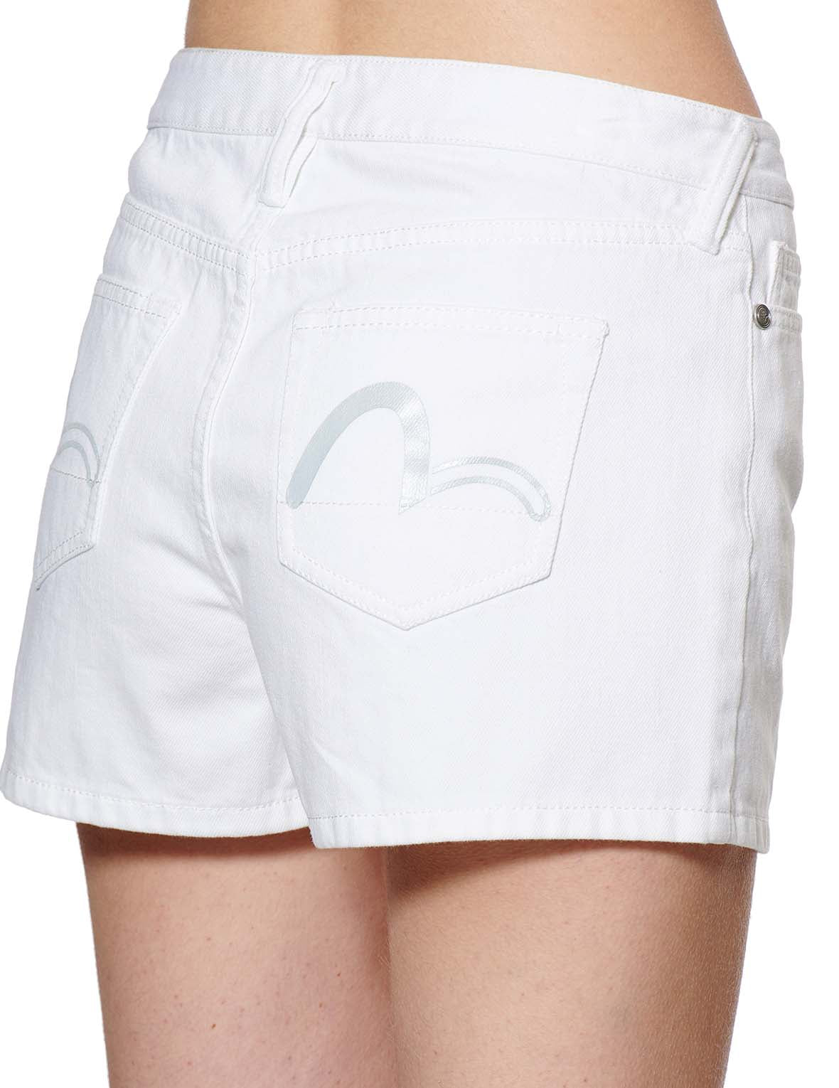 Women's Denim Shorts with Asymmetric Pleated Skirt Overlay - High Waisted Distressed Jean Shorts for Summer | Casual Streetwear & Festival Outfit