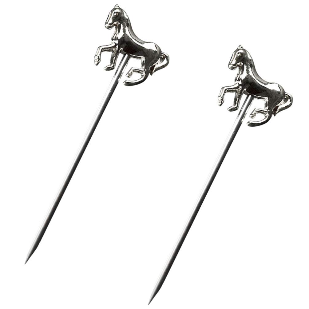 2-Pack Fruit Picks for Party Decorations - 6 Inch Cake Picks, Swizzle Sticks for Cocktails, Fruit Bowl Decor - Perfect for Birthday Parties, Weddings & Baby Showers