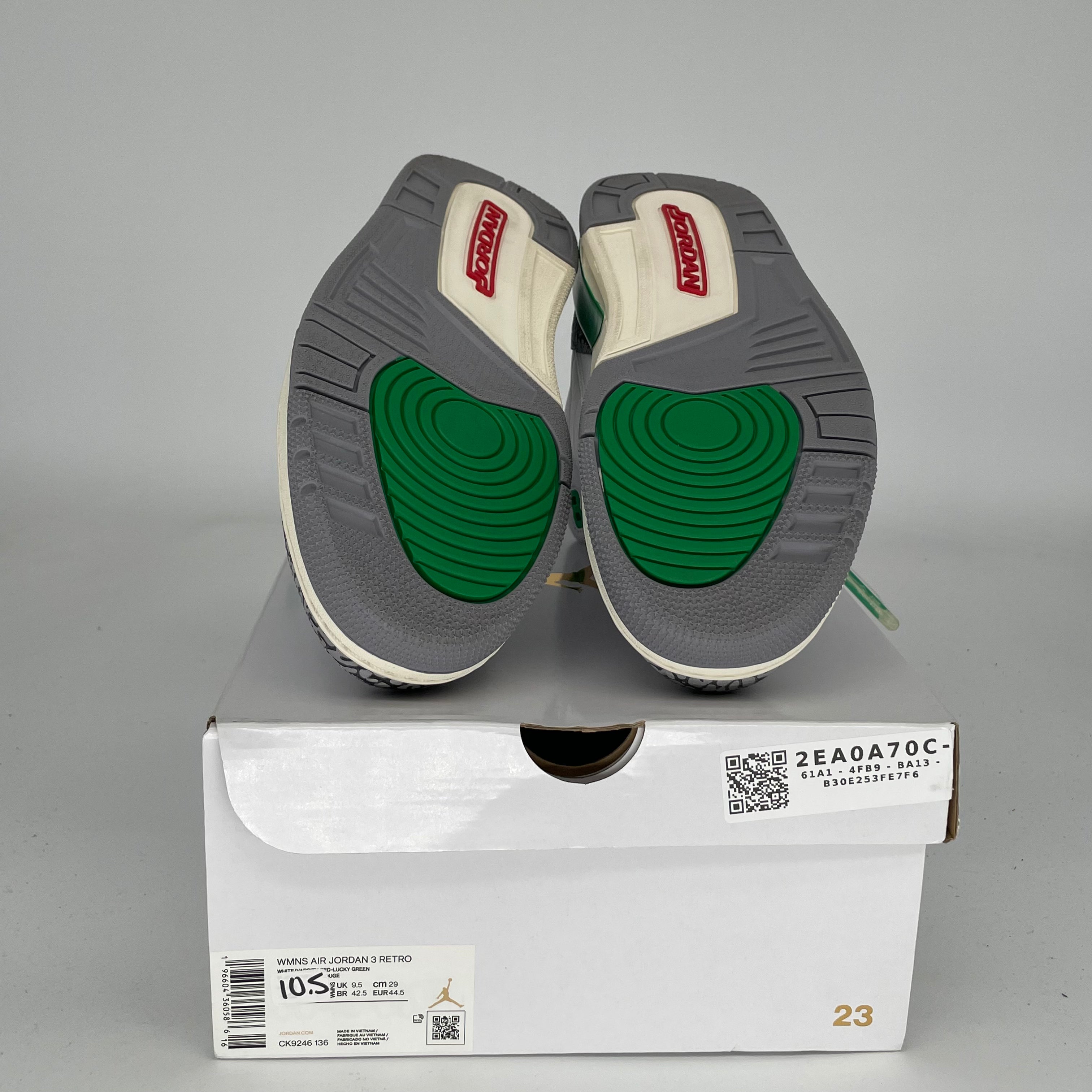 AIR JORDAN 3 Lucky Green Basketball Shoes - Women's Size 10.5/12W (CK9246-136) - Perfect for Streetwear, Gym & Casual Fashion