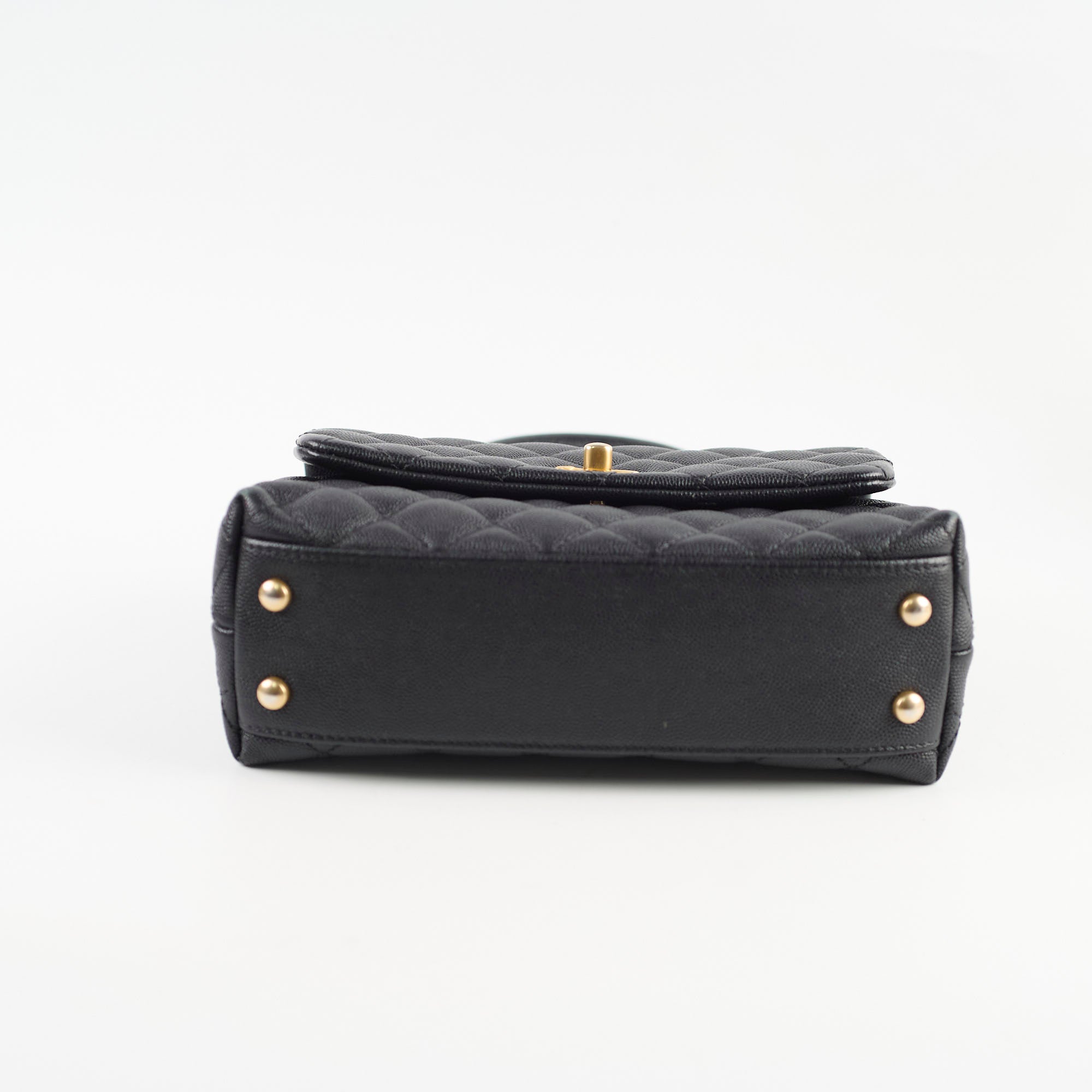 Chanel Small Coco Handle Bag in Black Caviar Leather - Perfect for Evening Events & Luxury Fashion Accessories