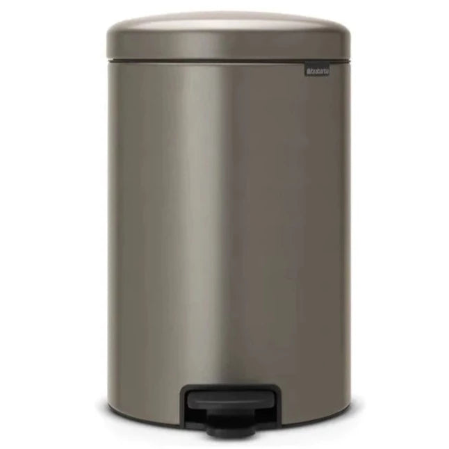 20L NEWICON Stainless Steel Pedal Trash Can - Touch-Free Foot Operated Garbage Bin for Kitchen, Bathroom, Office & Home Use