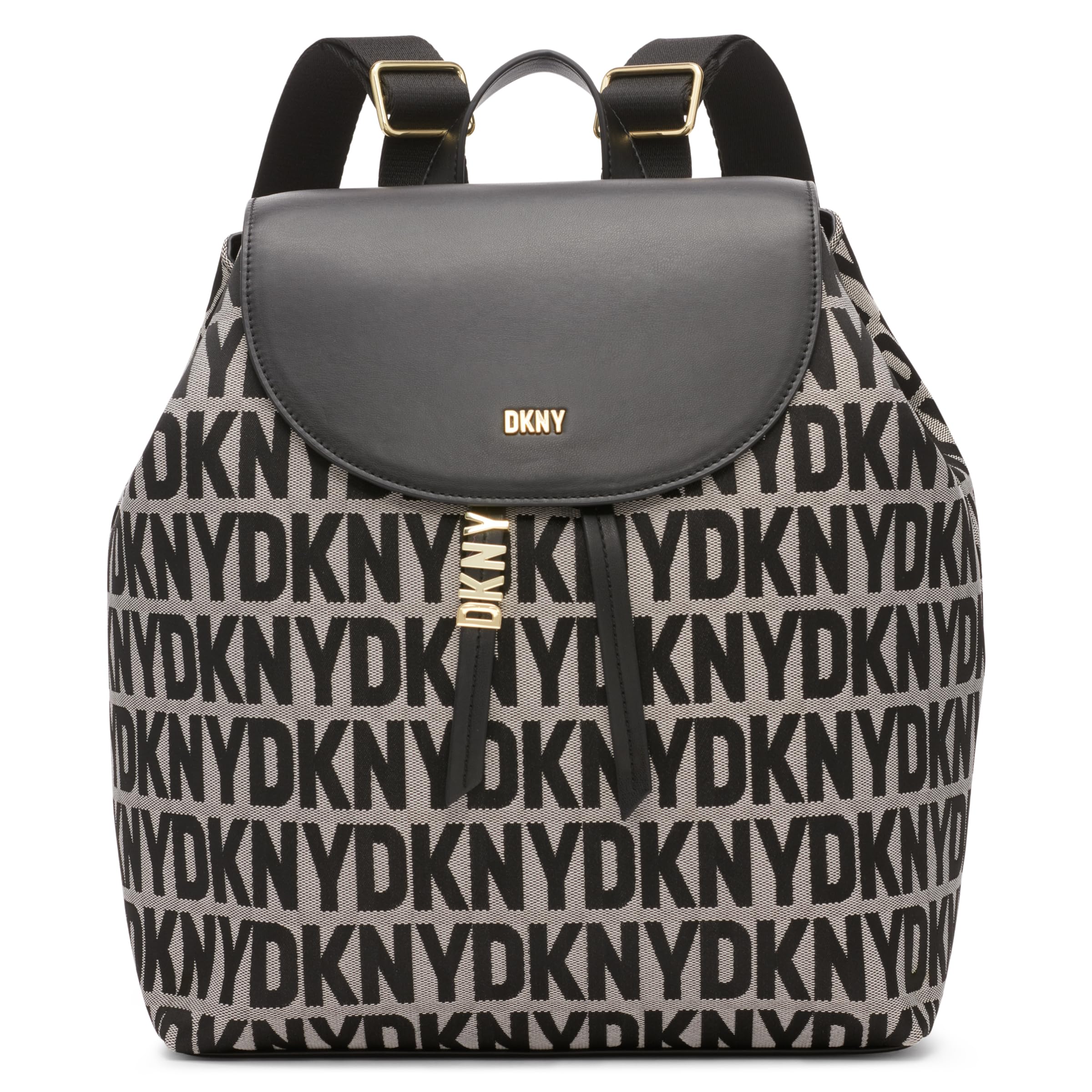DKNY Women's Shane Backpack - Stylish Black Logo Backpack for Work, Travel & School | Durable & Fashionable Shoulder Bag for Women | Perfect for Commuting, College & Everyday Use