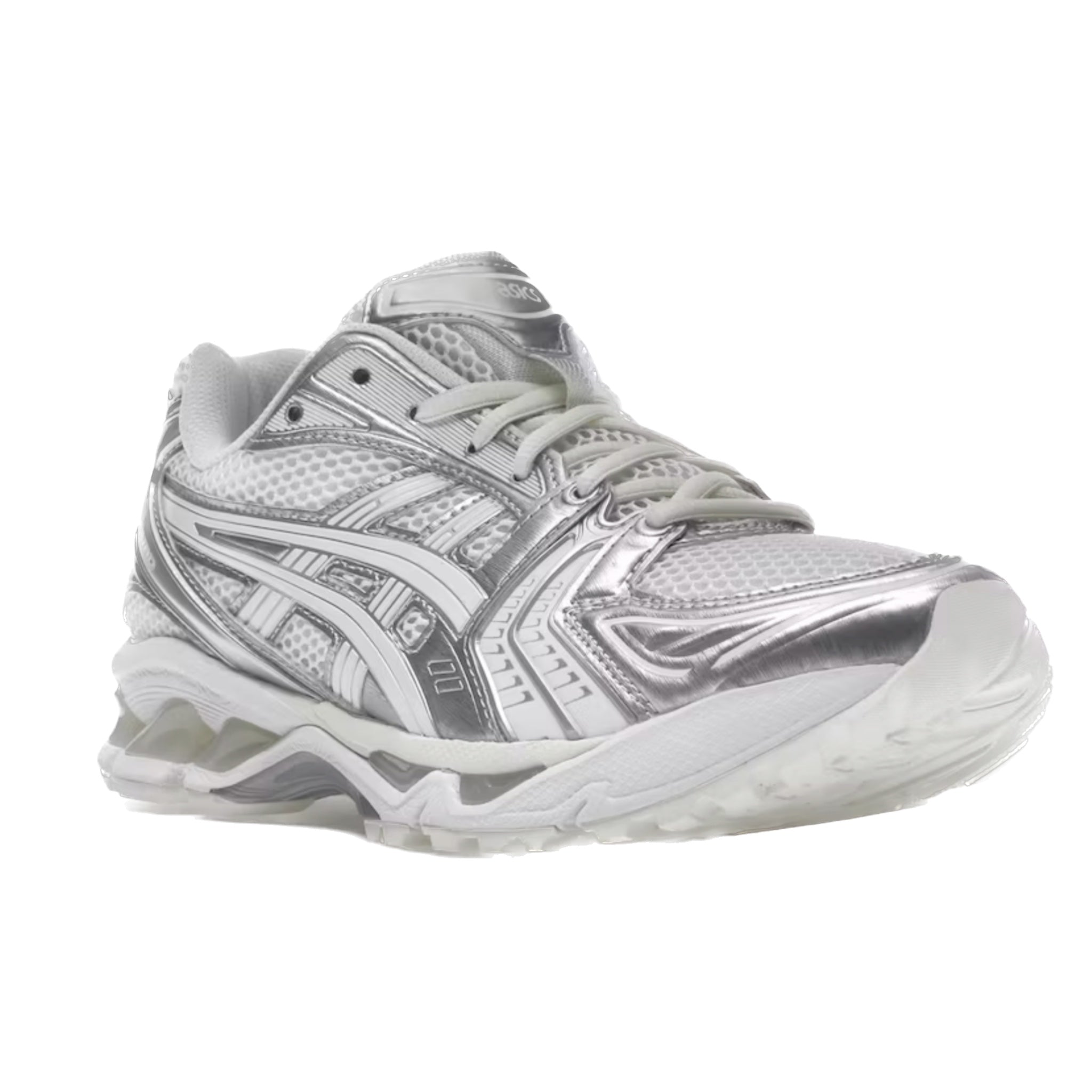 ASICS Gel-Kayano 14 Running Shoes - JJJJound Silver White Retro Sneakers for Men & Women | Comfortable Cushioned Athletic Shoes for Jogging, Gym Workouts & Casual Streetwear