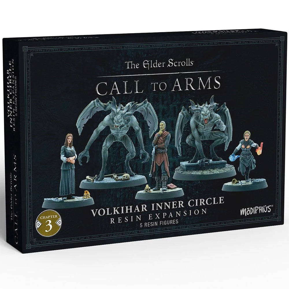 The Elder Scrolls: Call to Arms - Volkihar Inner Circle 32mm Miniature Set | Bethesda Official Collectible Figures | Perfect for Tabletop RPG Gaming & Fantasy Collections