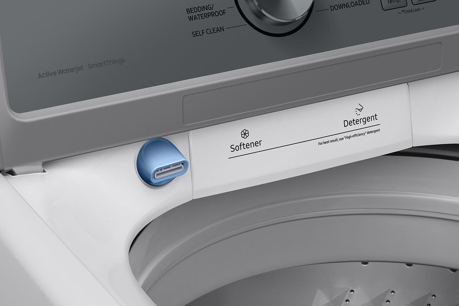 Samsung WA46CG3505AWA4 5.3 Cu.Ft White Top Load Washing Machine with Agitator - SmartThings Enabled for Laundry Room & Home Use