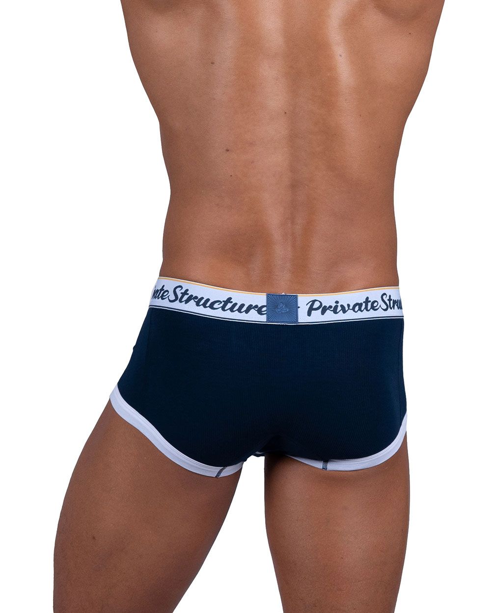 Private Structure Classic Mid Waist Trunks for Men - Comfortable Cotton Underwear with Breathable Fabric - Perfect for Everyday Wear, Gym & Travel