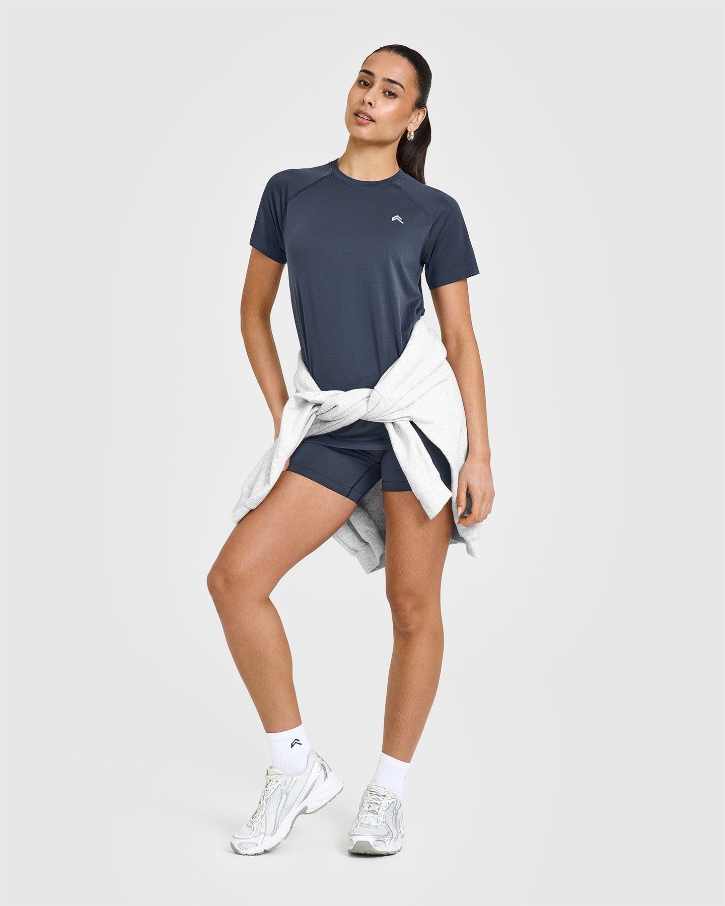 Go To Seamless Loose Top in True Blue | Comfortable Casual Wear for Everyday Outfits, Yoga, and Lounge