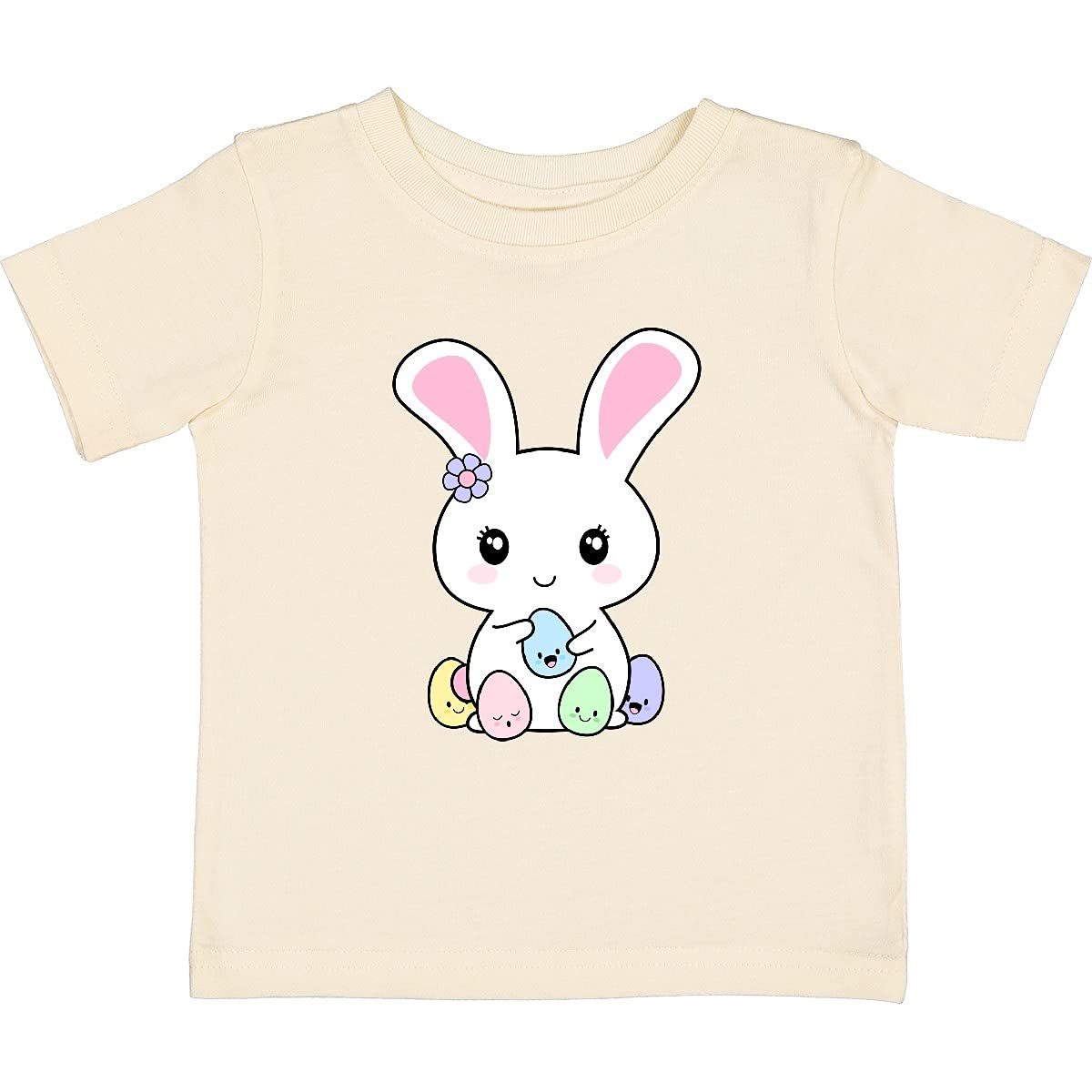 Inktastic Kawaii Easter Bunny Baby T-Shirt - Cute Cotton Easter Outfit for Infants & Toddlers - Perfect for Easter Photos, Family Gatherings & Spring Celebrations