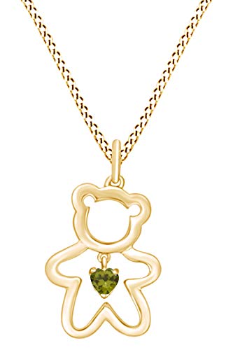 yellow-gold-plated-silver : Peridot