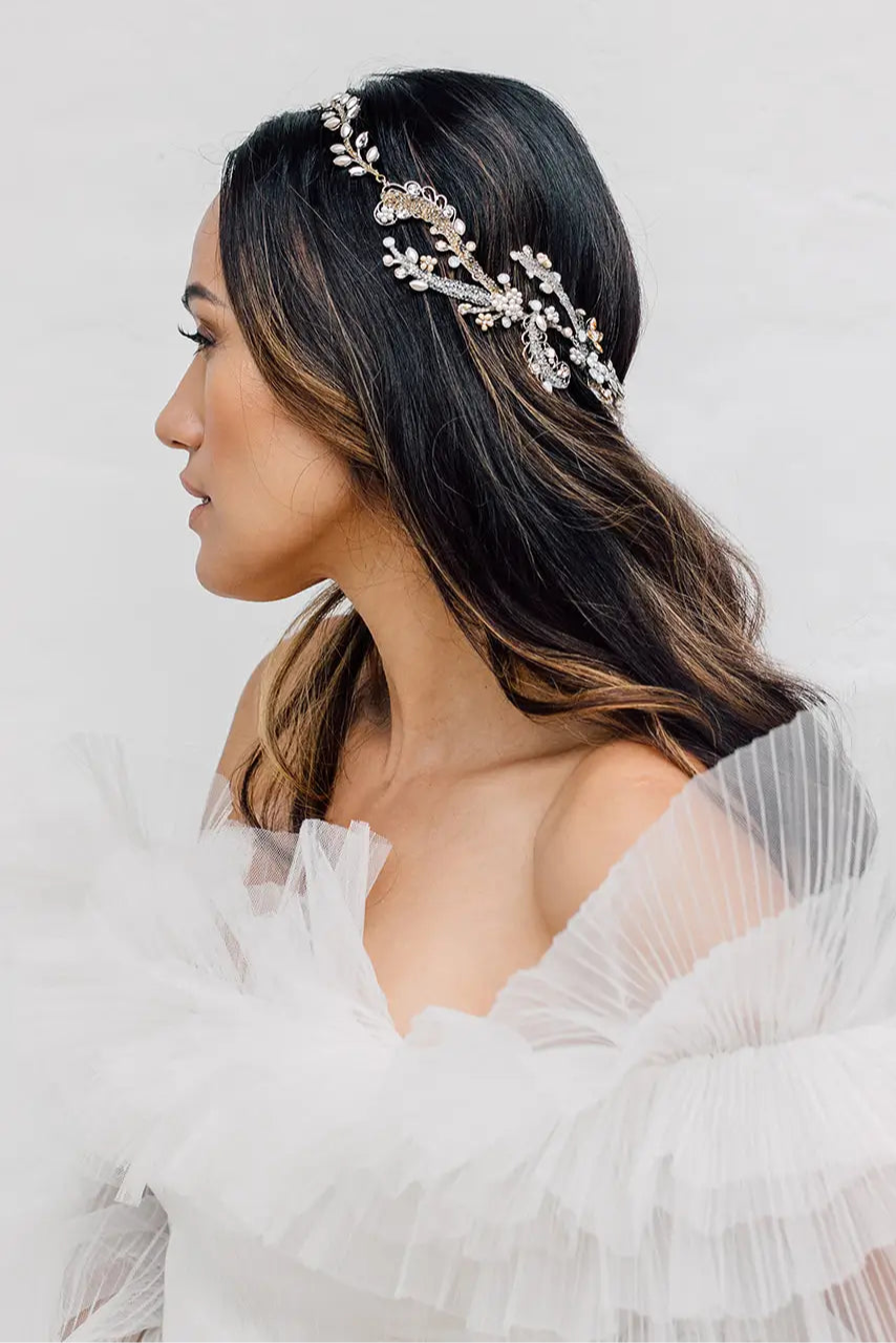 Angelina Halo Hair Extensions - Clip-In Human Hair for Volume & Length | Perfect for Weddings, Parties & Everyday Styling
