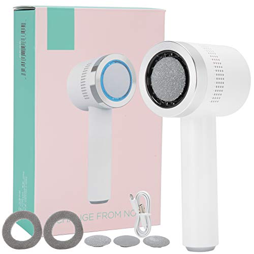 Electric Foot File Grinder - 2-Speed Callus Remover with Double Grinding Heads & Vacuum System | Professional Pedicure Tool for Dead Skin Removal | Perfect for Home Spa, Salon Use & Foot Care Routine