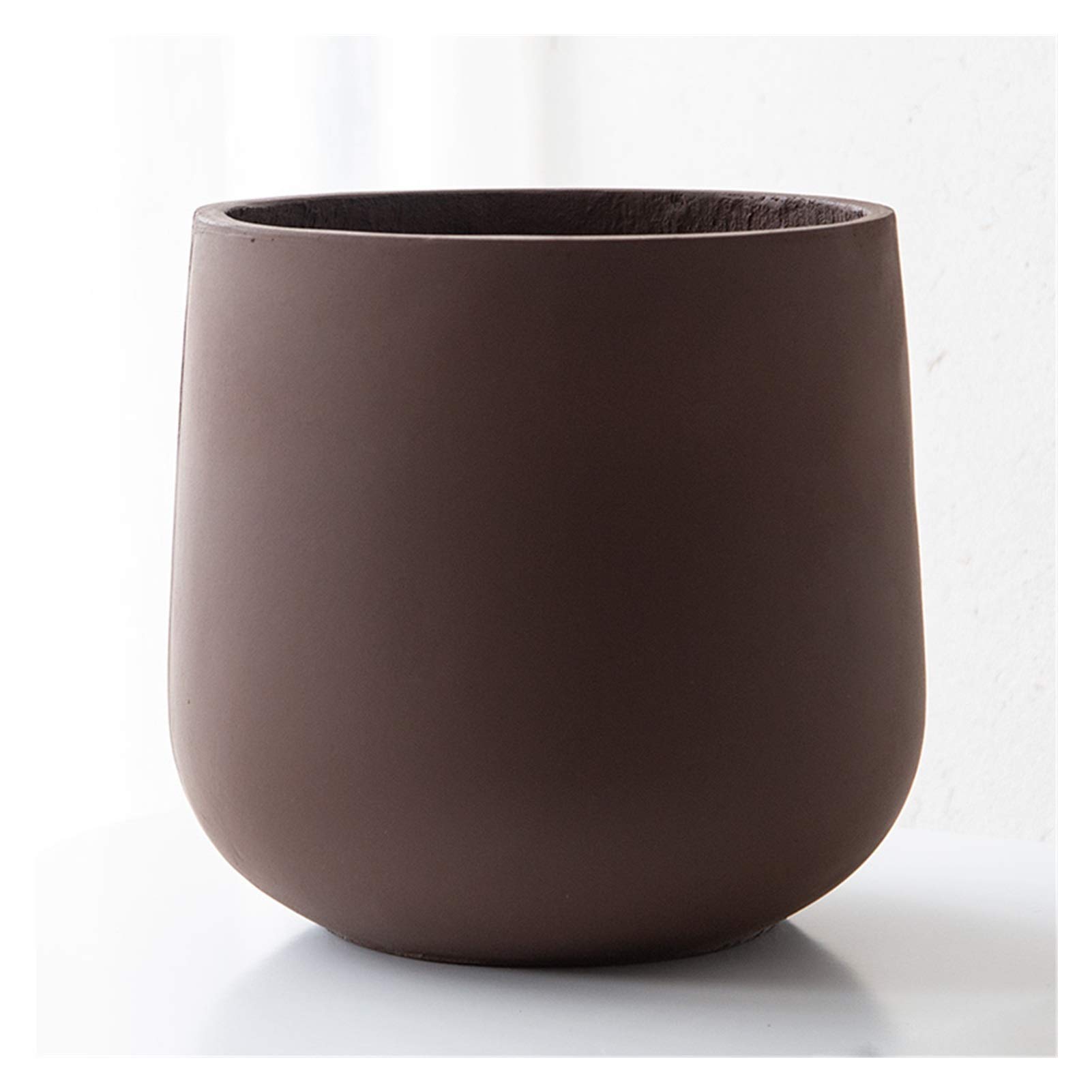 **Modern Concrete Planter - Large Indoor Cement Flower Pot for Plants, Wedding Centerpiece Decor, Brown Home & Garden Gift - Perfect for Living Room, Office, and Patio Decor**
