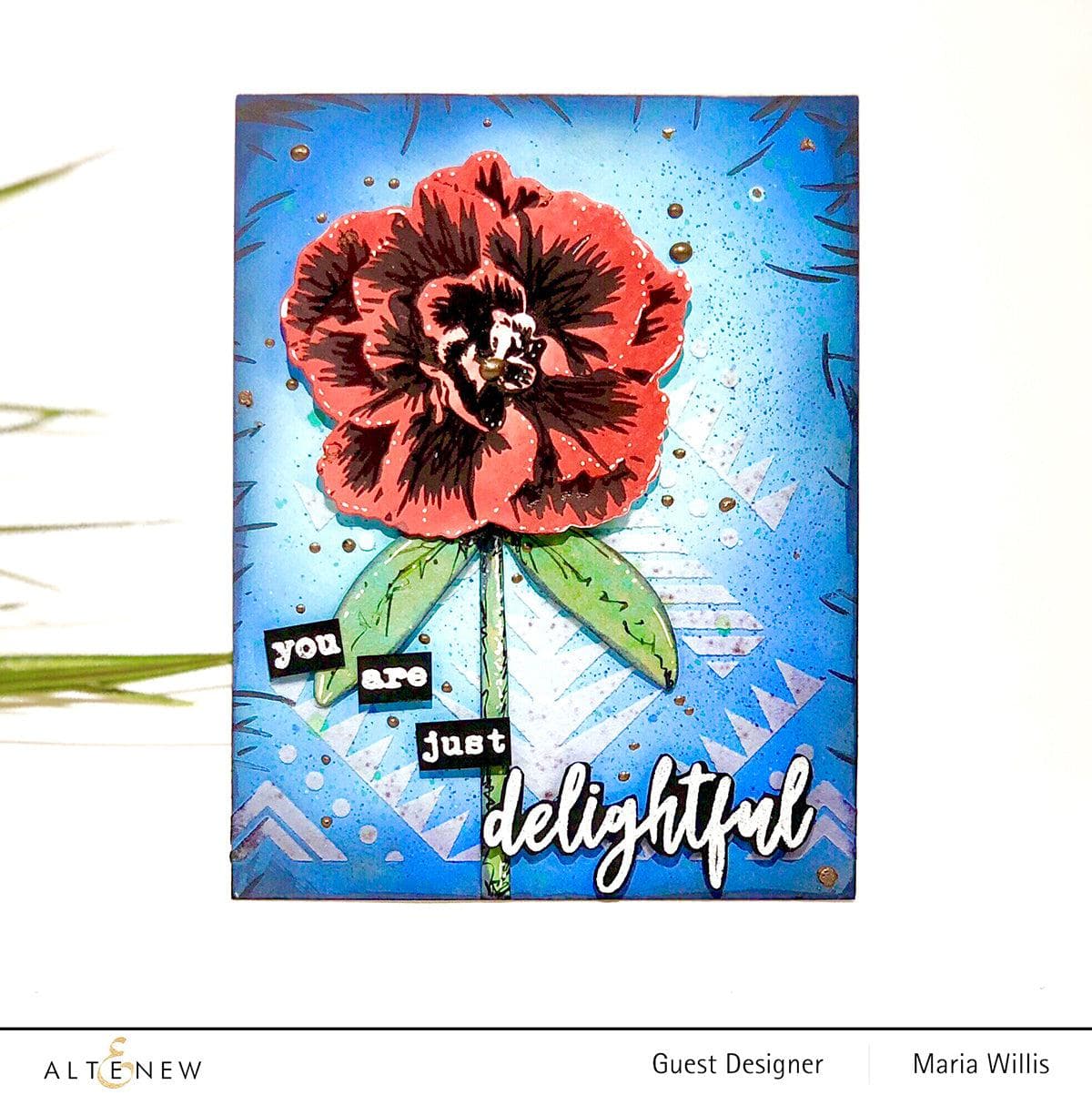 Build A Flower: Camellia Japonica Layering Stamp & Die Set for Card Making, Scrapbooking & DIY Crafts - Floral Stamps for Handmade Greeting Cards and Paper Crafts