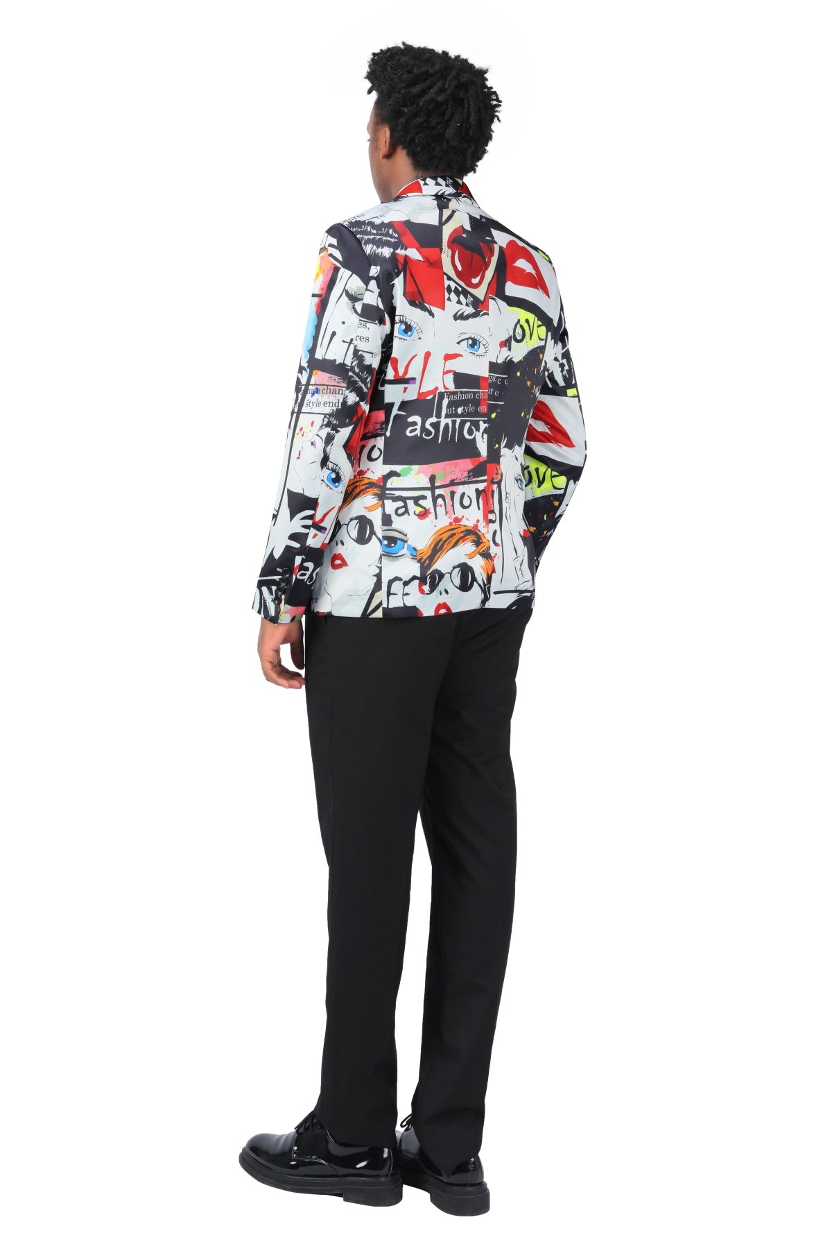 Stylish Slim Fit Printed Blazer for Men - Single Button Formal Jacket - Perfect for Business Meetings, Weddings & Office Wear