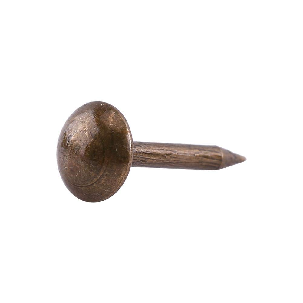 100Pc Vintage Upholstery Nails - Decorative Metal Tacks for Furniture, Sofa, Shoes & Doors (6x14mm) | DIY Home Decor & Upholstery Repair Accessories
