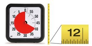Audible 12-inch Time Timer with Visual Countdown Clock - Perfect for Classrooms, Study Sessions & ADHD Focus Aid