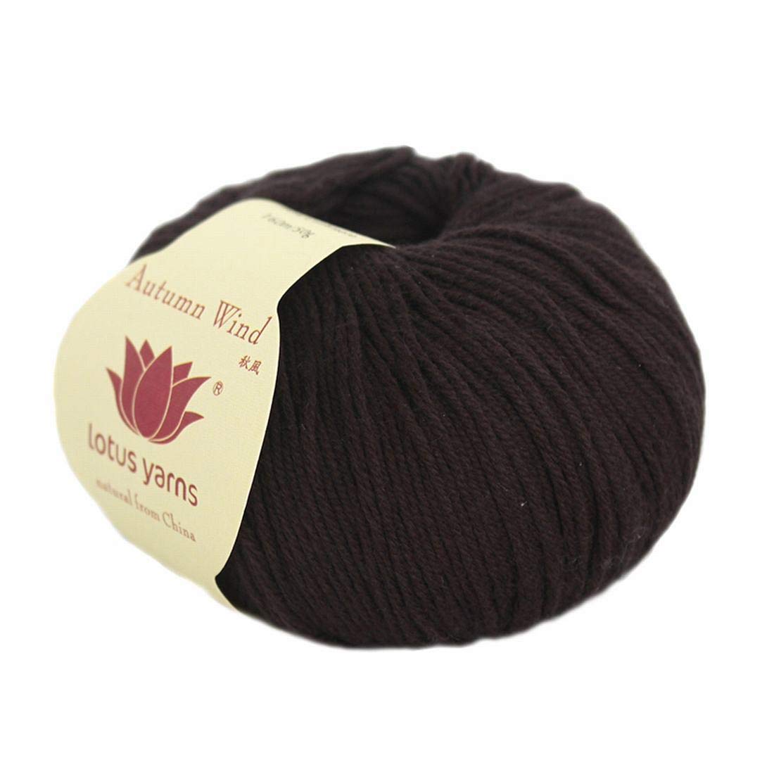 Lotus Yarns 20 Balls Autumn Wind Cotton Cashmere Blend Knitting Yarn - Ultra Soft Fingering Weight Crochet Yarn for Baby Clothes, Sweaters & Scarves - Perfect for DIY Knitting Projects & Handmade Gifts