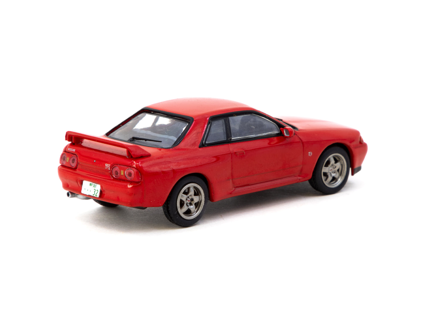 J Collection 1/64 Scale Diecast Nissan Skyline GT-R (BNR32) Model Car - Red - Perfect for Collectors, Display & Racing Enthusiasts