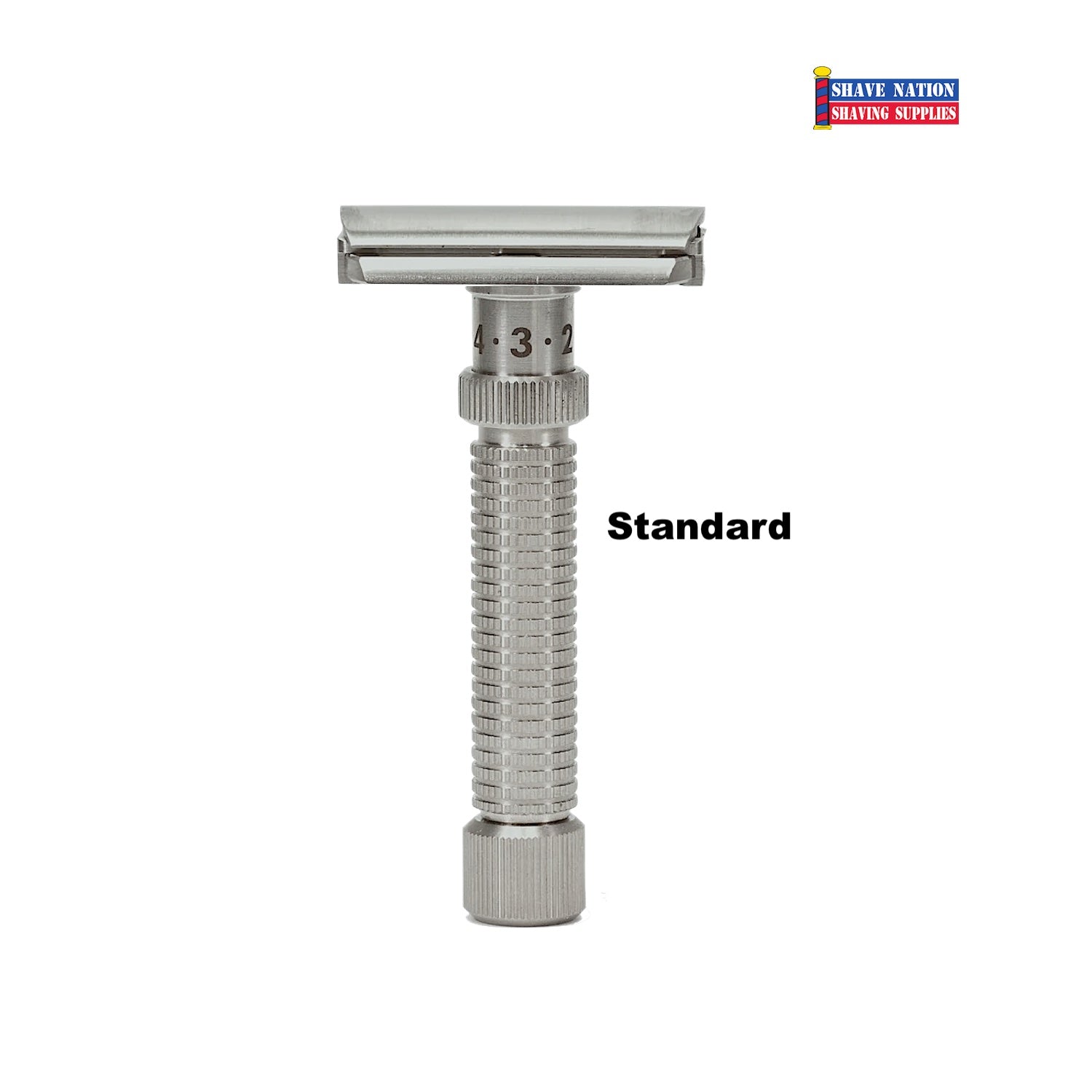 Rex Ambassador Adjustable Safety Razor - Custom Serial Number - Premium Stainless Steel Men's Razor for Smooth Shaving at Home & Travel